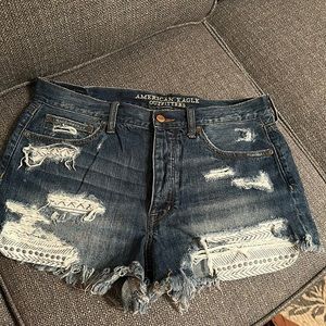 American Eagle distressed shorts